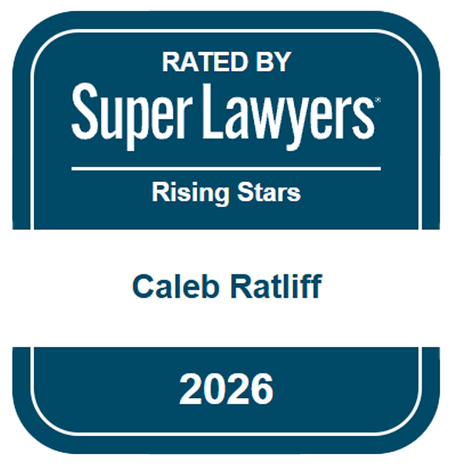 RATED BY Super Lawyers | Rising Stars | Caleb Ratliff | 2026